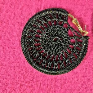 BLACK BOHO STYLE EARINGS